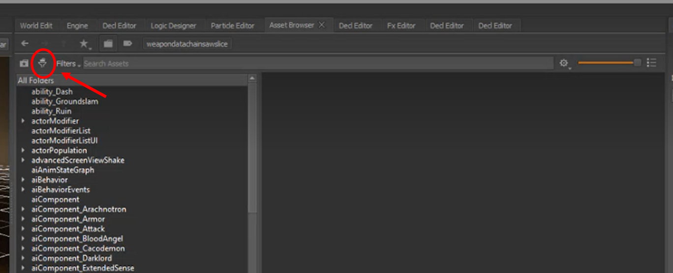 folder filtering step 1