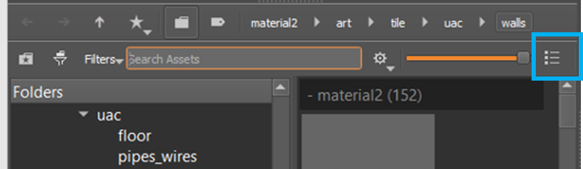 thumbnail list button
