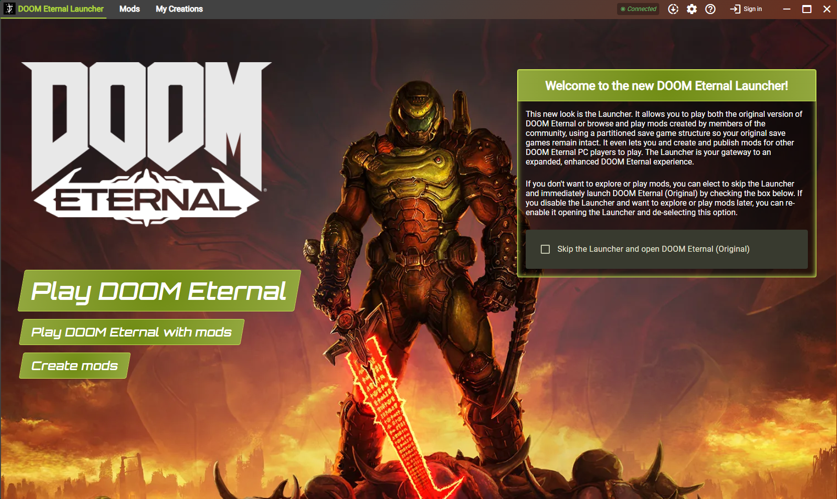 doom eternal launcher main