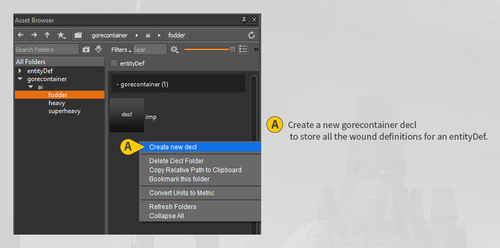 Edit gore container step 1