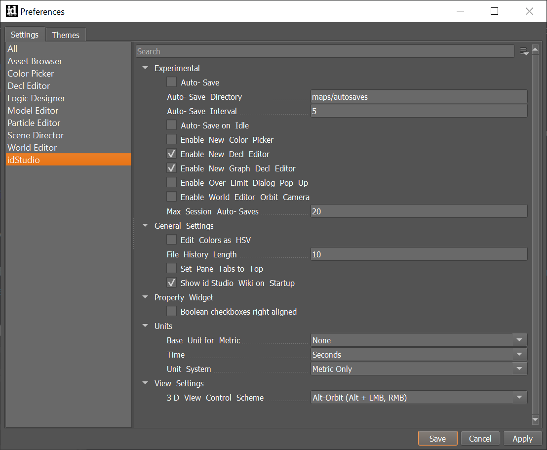 preferences overview