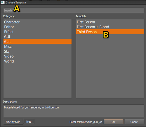 Material create via mat editor step 2