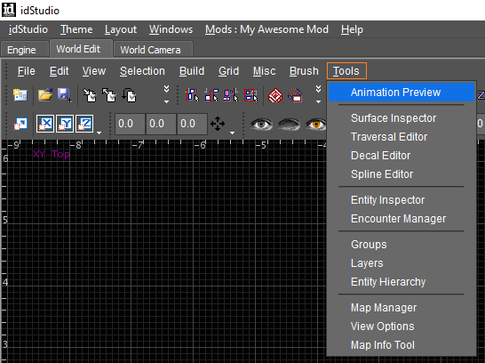 Open previewer step 1