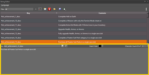 Editing existing strings step 1